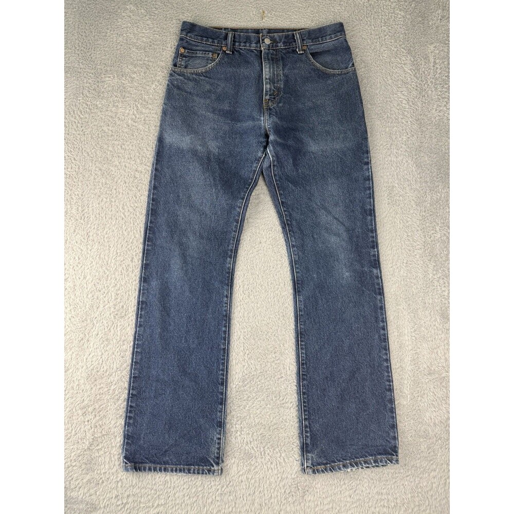 Levis 517 Jeans Mens 32x32 Blue Bootcut Denim Western Cowboy Faded Cotton Work